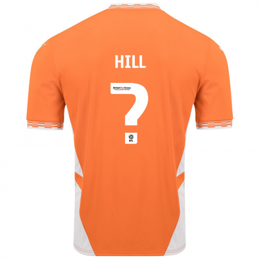 Kinder Tyler Hill #0 Orange Weiß Heimtrikot Trikot 2024/25 T-Shirt