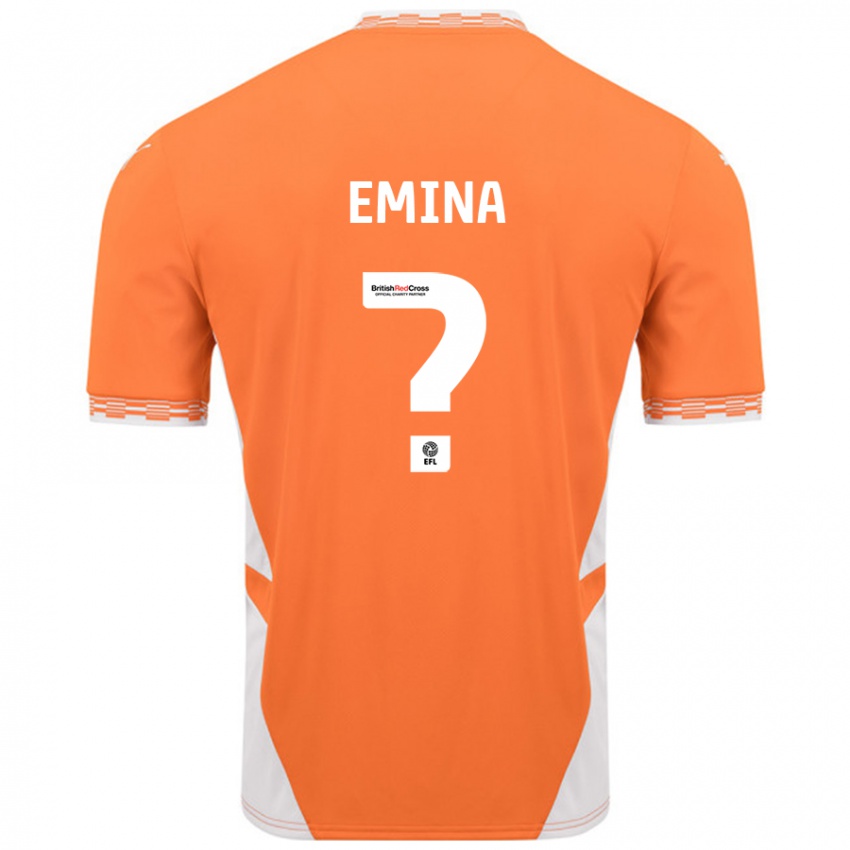 Kinder Ezra Emina #0 Orange Weiß Heimtrikot Trikot 2024/25 T-Shirt