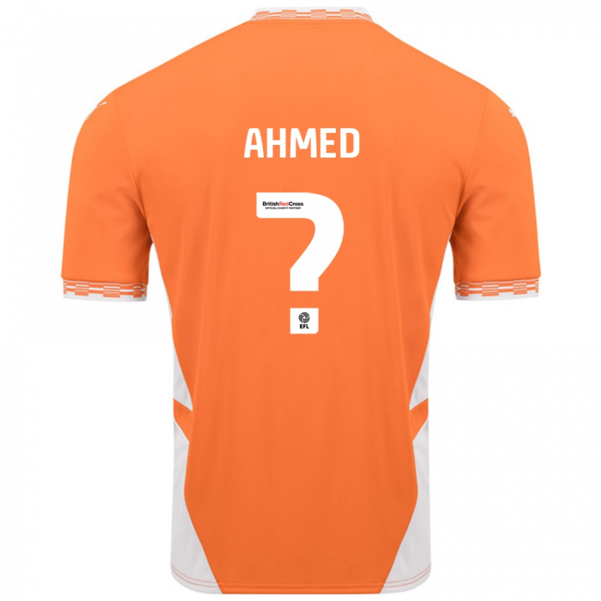 Kinder Jibran Ahmed #0 Orange Weiß Heimtrikot Trikot 2024/25 T-Shirt