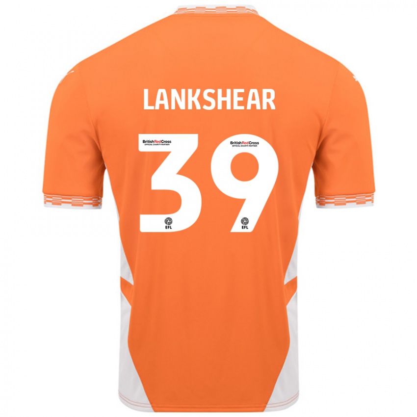 Kinder Alex Lankshear #39 Orange Weiß Heimtrikot Trikot 2024/25 T-Shirt