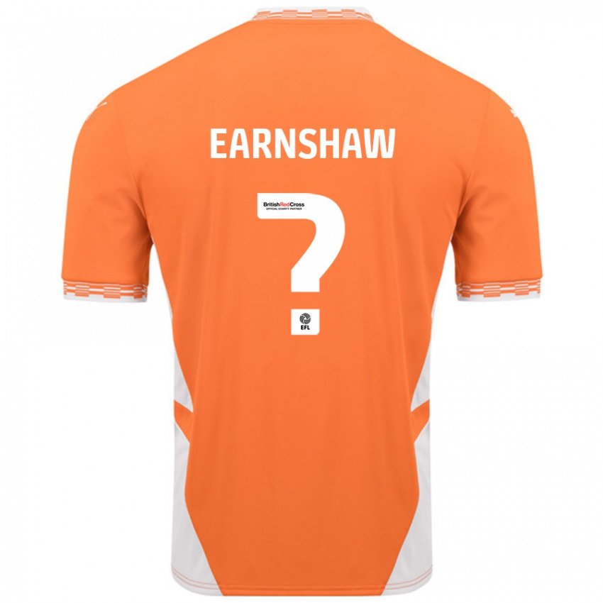 Kinder Alice Earnshaw #0 Orange Weiß Heimtrikot Trikot 2024/25 T-Shirt