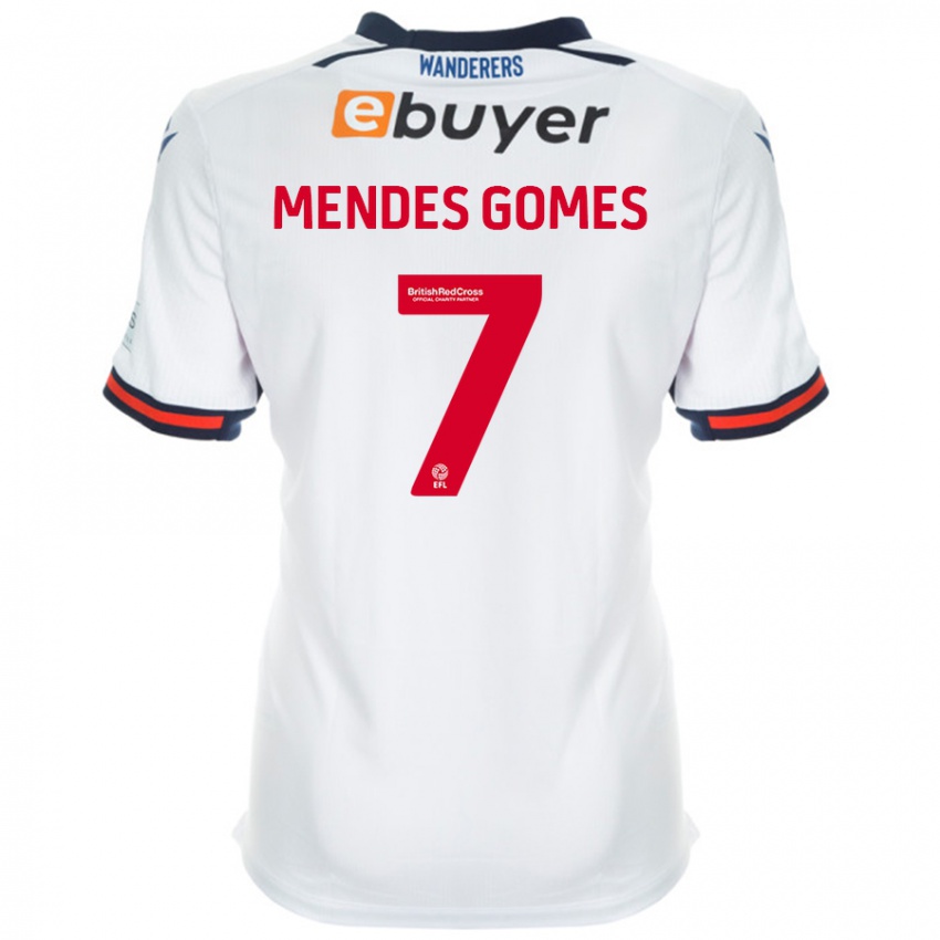 Kinder Carlos Mendes #7 Weiß Heimtrikot Trikot 2024/25 T-Shirt