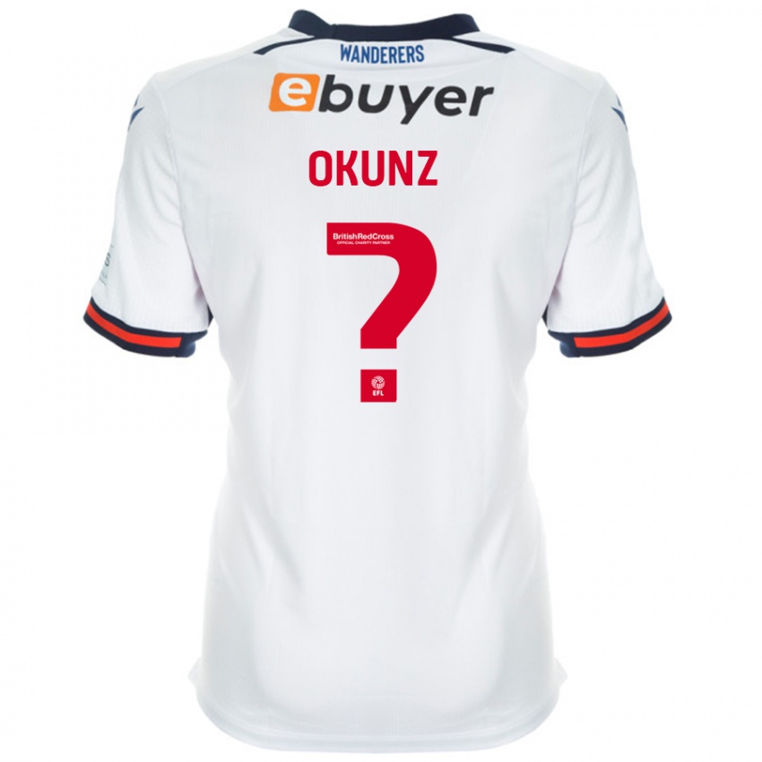 Kinder Danny Okunz #0 Weiß Heimtrikot Trikot 2024/25 T-Shirt