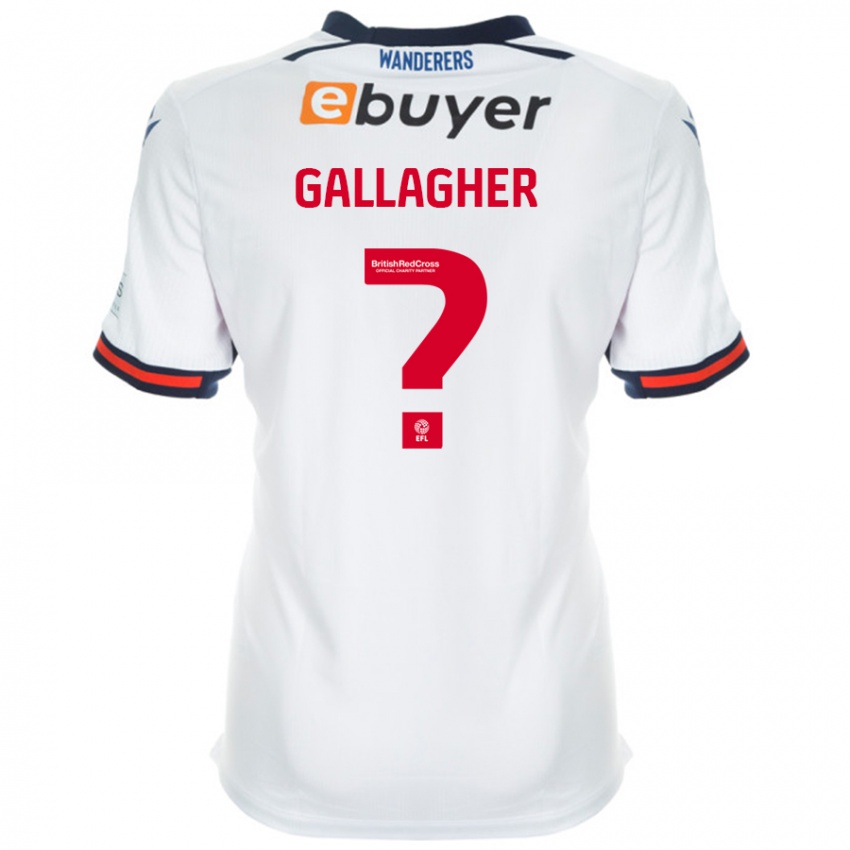 Kinder Tamzin Gallagher #0 Weiß Heimtrikot Trikot 2024/25 T-Shirt