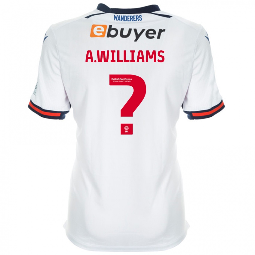 Kinder Alexsis Williams #0 Weiß Heimtrikot Trikot 2024/25 T-Shirt