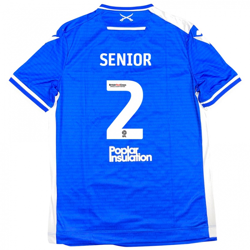 Kinder Joel Senior #2 Blau Weiß Heimtrikot Trikot 2024/25 T-Shirt