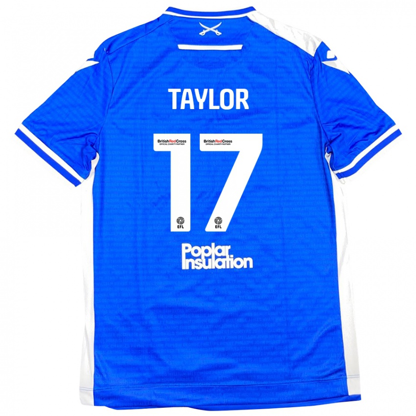 Kinder Connor Taylor #17 Blau Weiß Heimtrikot Trikot 2024/25 T-Shirt