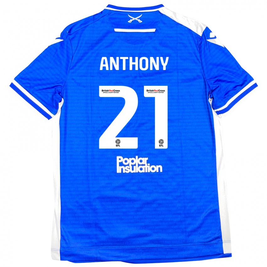 Kinder Micah Anthony #21 Blau Weiß Heimtrikot Trikot 2024/25 T-Shirt