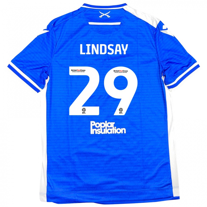 Kinder Jamie Lindsay #29 Blau Weiß Heimtrikot Trikot 2024/25 T-Shirt