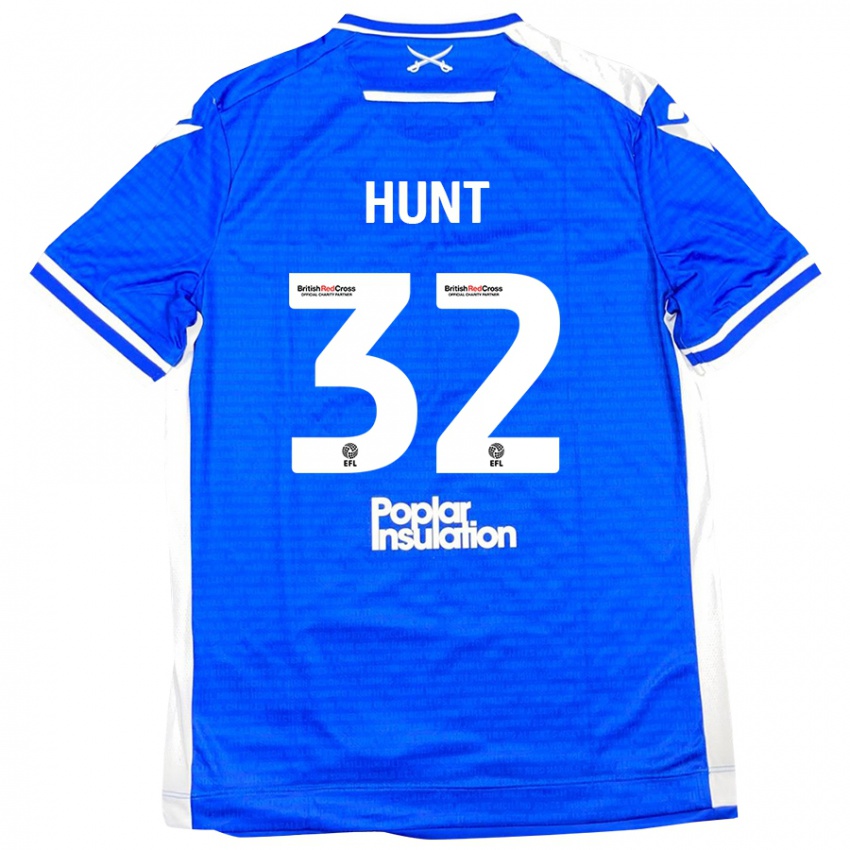 Kinder Jack Hunt #32 Blau Weiß Heimtrikot Trikot 2024/25 T-Shirt