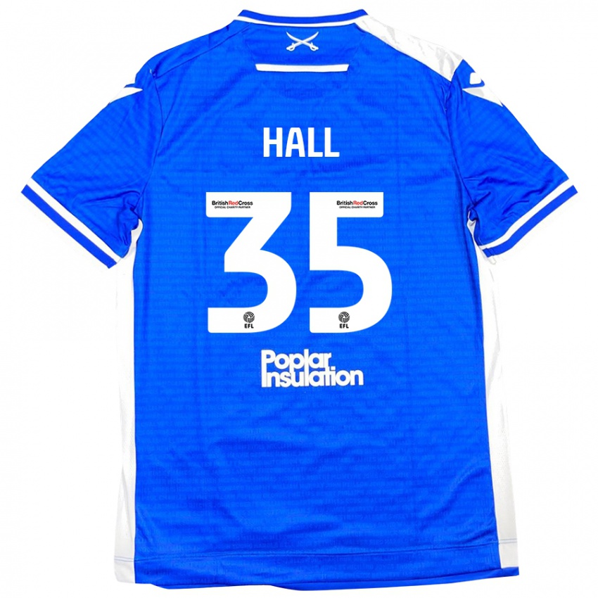 Kinder Matt Hall #35 Blau Weiß Heimtrikot Trikot 2024/25 T-Shirt