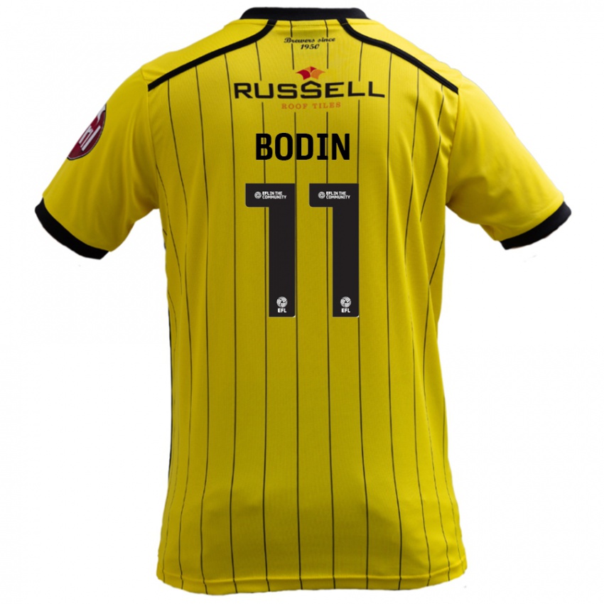 Kinder Billy Bodin #11 Gelb Heimtrikot Trikot 2024/25 T-Shirt