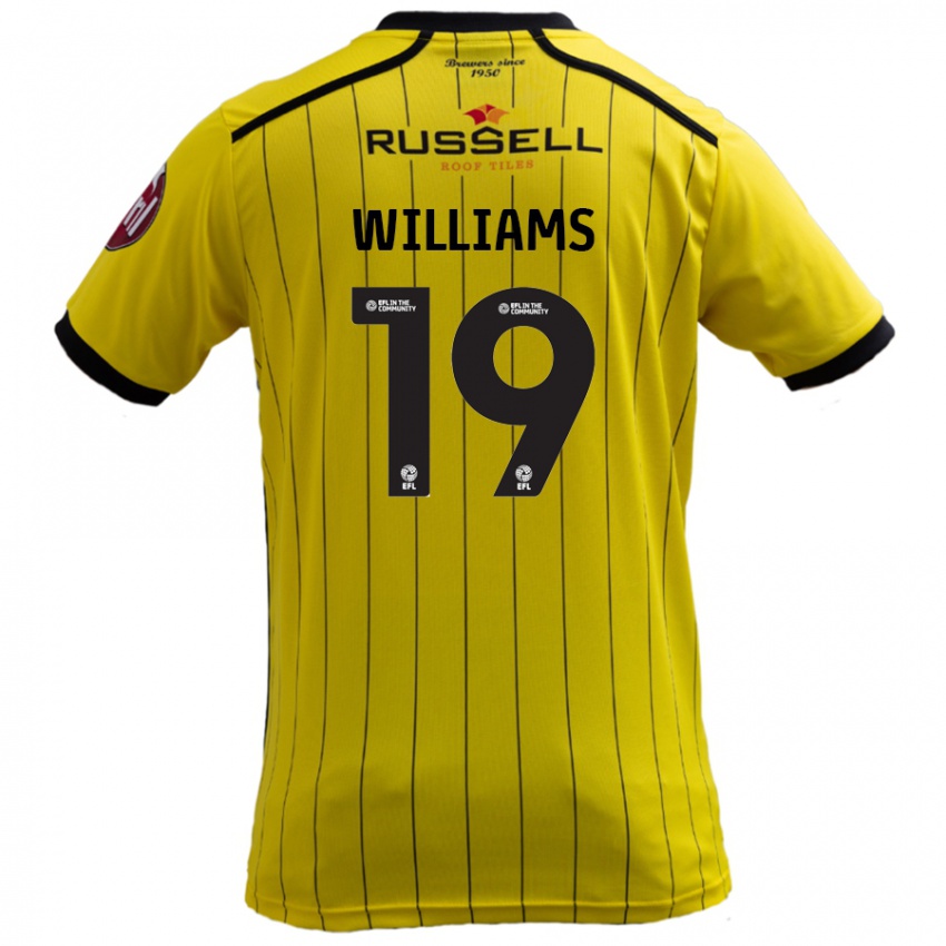 Kinder Dylan Williams #19 Gelb Heimtrikot Trikot 2024/25 T-Shirt