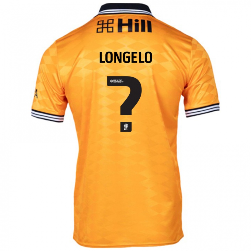 Kinder Emmanuel Longelo #0 Orange Heimtrikot Trikot 2024/25 T-Shirt