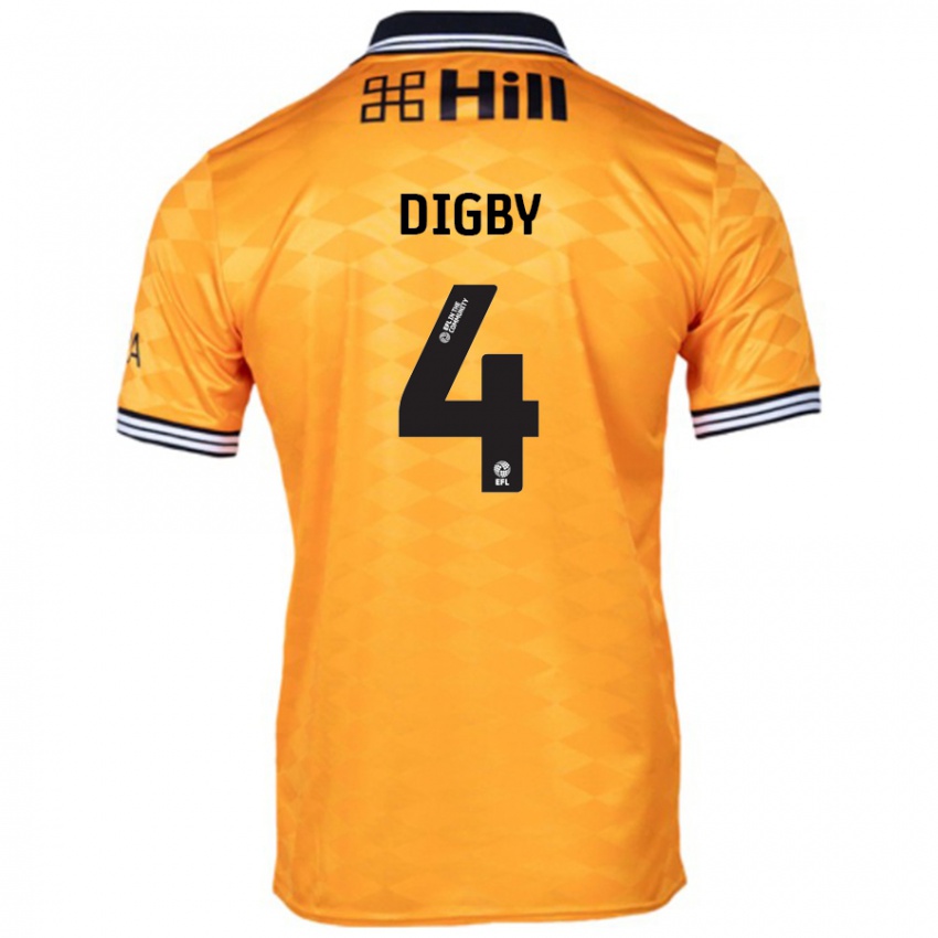 Kinder Paul Digby #4 Orange Heimtrikot Trikot 2024/25 T-Shirt