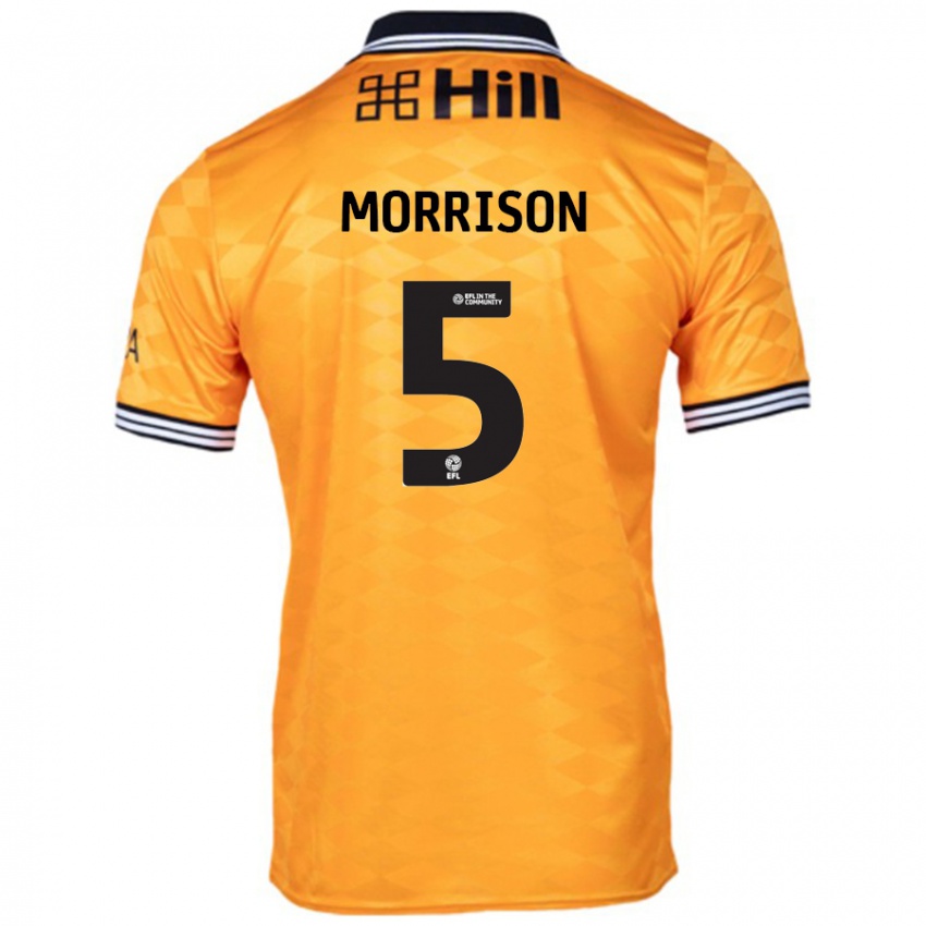 Kinder Michael Morrison #5 Orange Heimtrikot Trikot 2024/25 T-Shirt