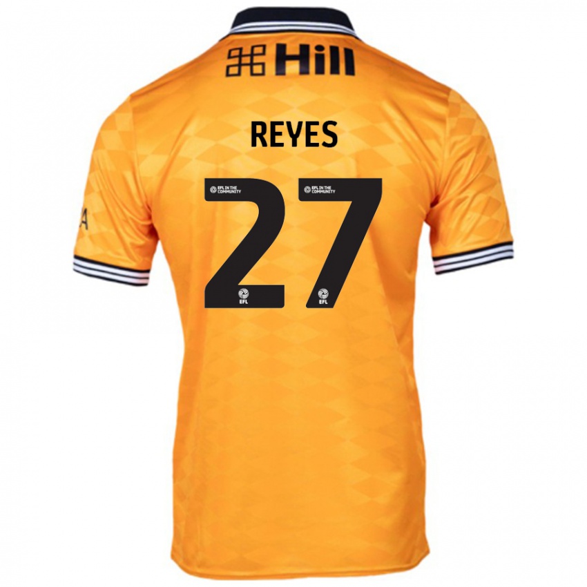 Kinder Vicente Reyes #27 Orange Heimtrikot Trikot 2024/25 T-Shirt