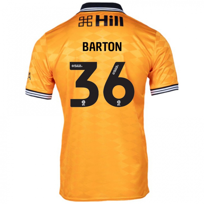 Kinder Dan Barton #36 Orange Heimtrikot Trikot 2024/25 T-Shirt