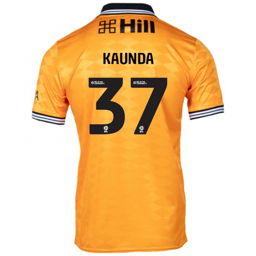 Kinder Amaru Kaunda #37 Orange Heimtrikot Trikot 2024/25 T-Shirt