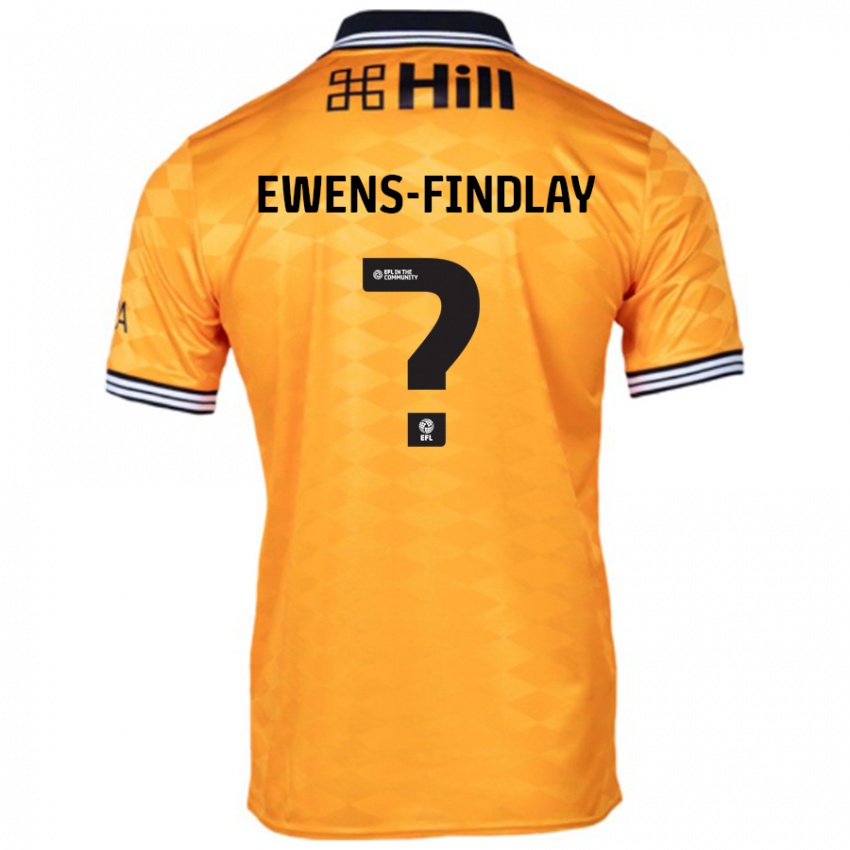 Kinder Ty Ewens-Findlay #0 Orange Heimtrikot Trikot 2024/25 T-Shirt