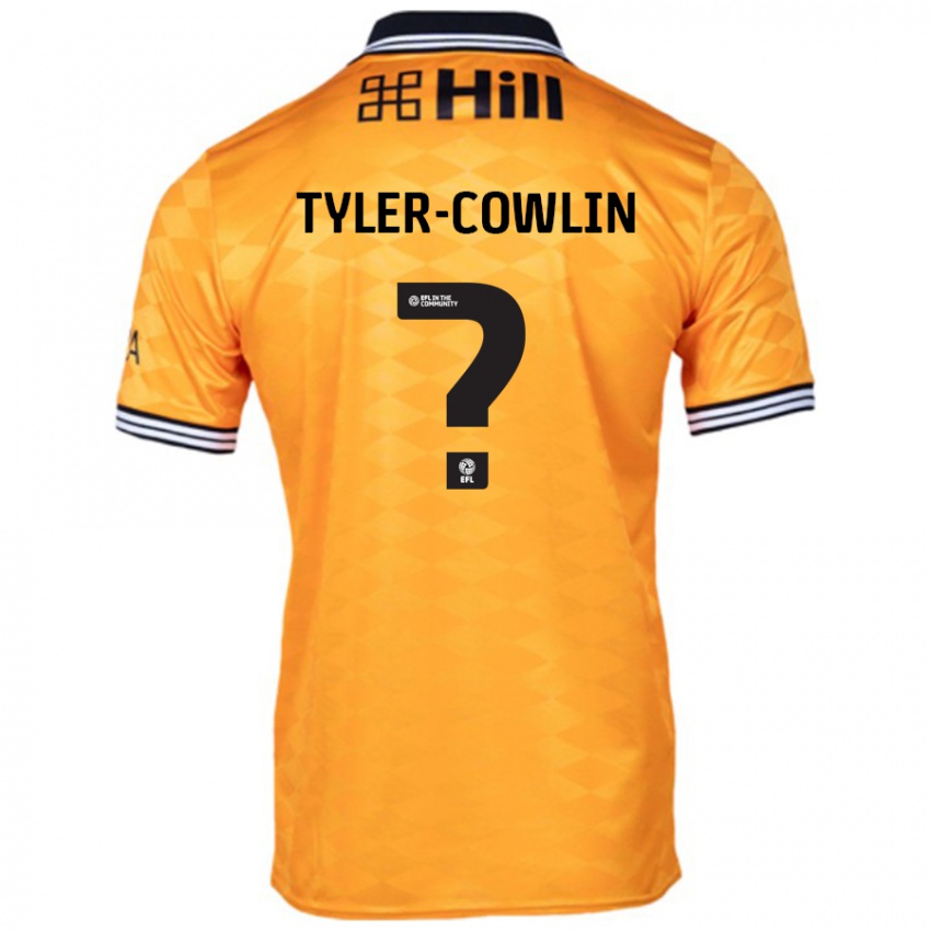 Kinder Danny Tyler-Cowlin #0 Orange Heimtrikot Trikot 2024/25 T-Shirt