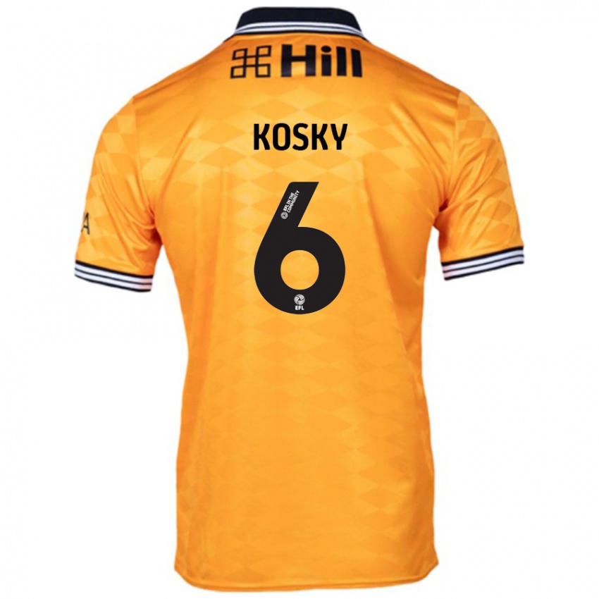 Kinder Rachel Kosky #6 Orange Heimtrikot Trikot 2024/25 T-Shirt