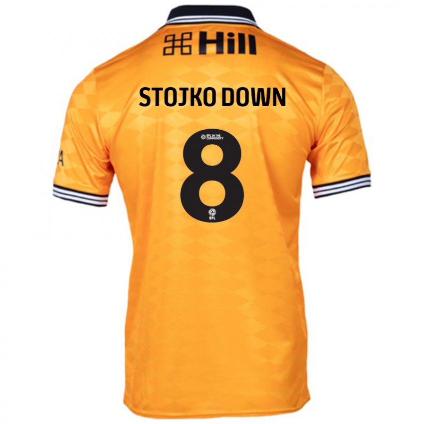 Kinder Alysha Stojko-Down #8 Orange Heimtrikot Trikot 2024/25 T-Shirt