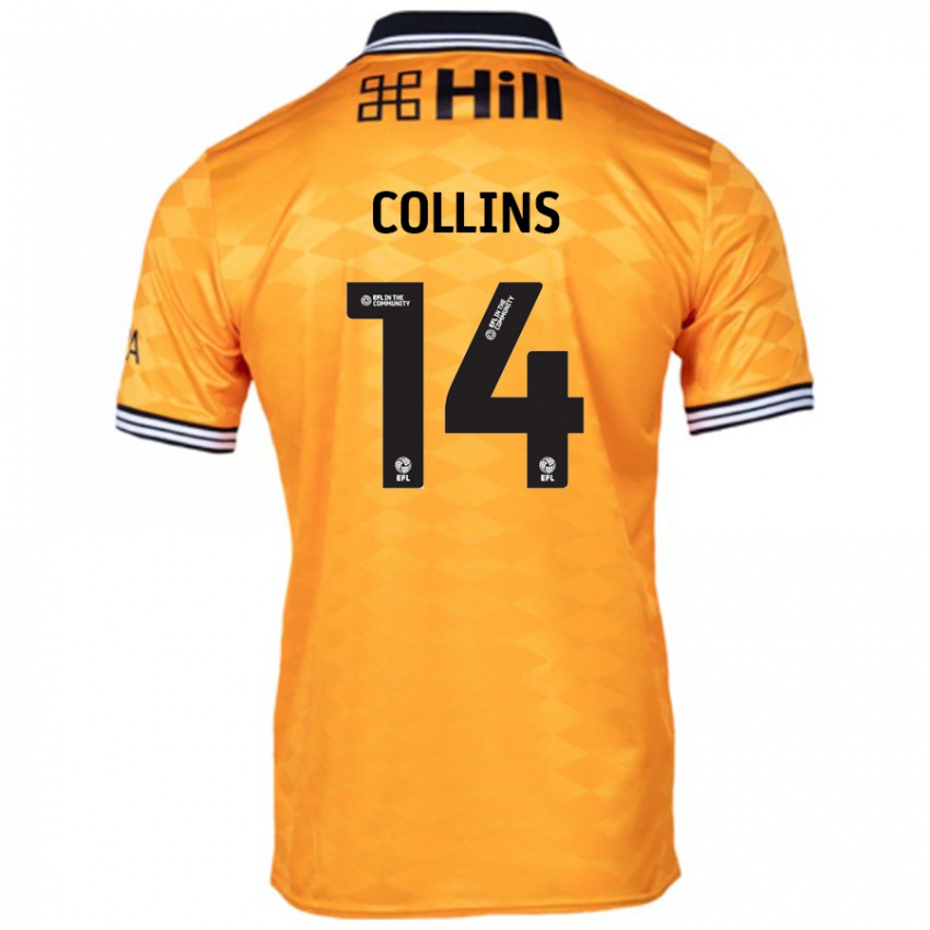 Kinder Natasha Collins #14 Orange Heimtrikot Trikot 2024/25 T-Shirt