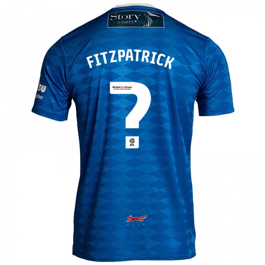 Kinder Aran Fitzpatrick #0 Blau Heimtrikot Trikot 2024/25 T-Shirt