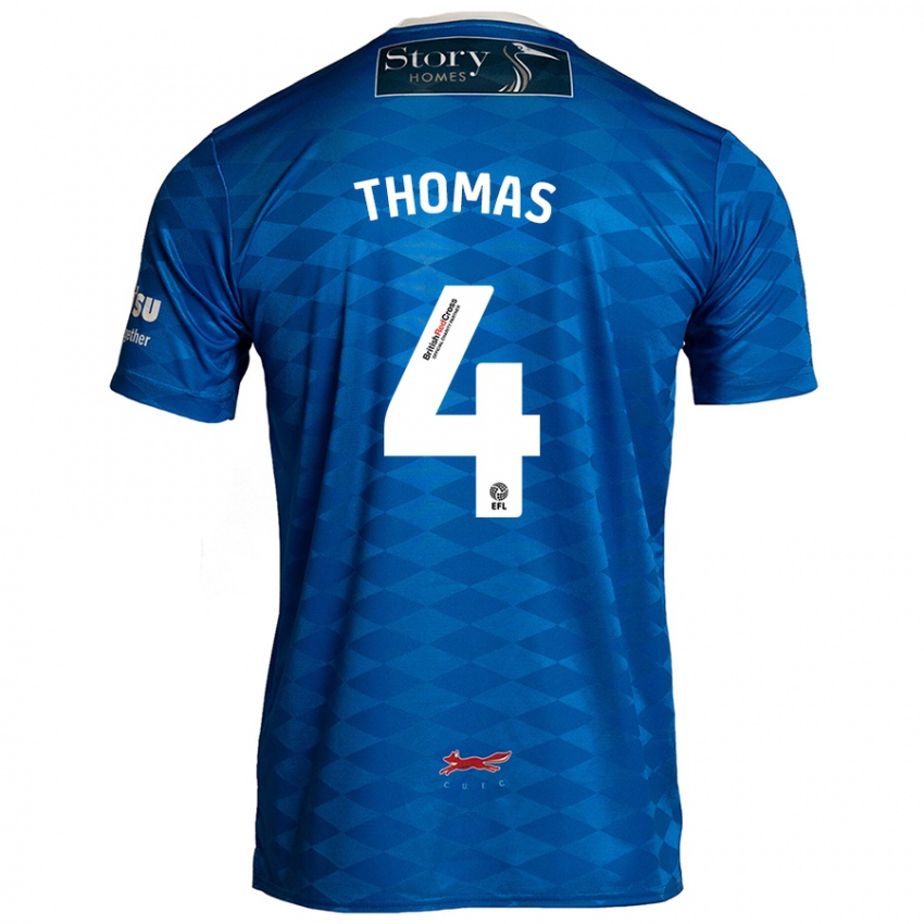 Kinder Terell Thomas #4 Blau Heimtrikot Trikot 2024/25 T-Shirt