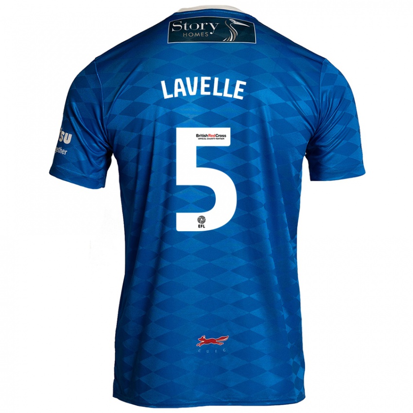 Kinder Sam Lavelle #5 Blau Heimtrikot Trikot 2024/25 T-Shirt