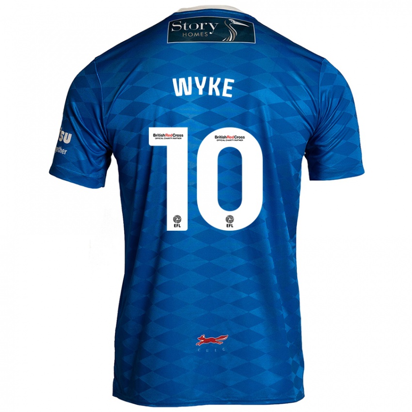 Kinder Charlie Wyke #10 Blau Heimtrikot Trikot 2024/25 T-Shirt