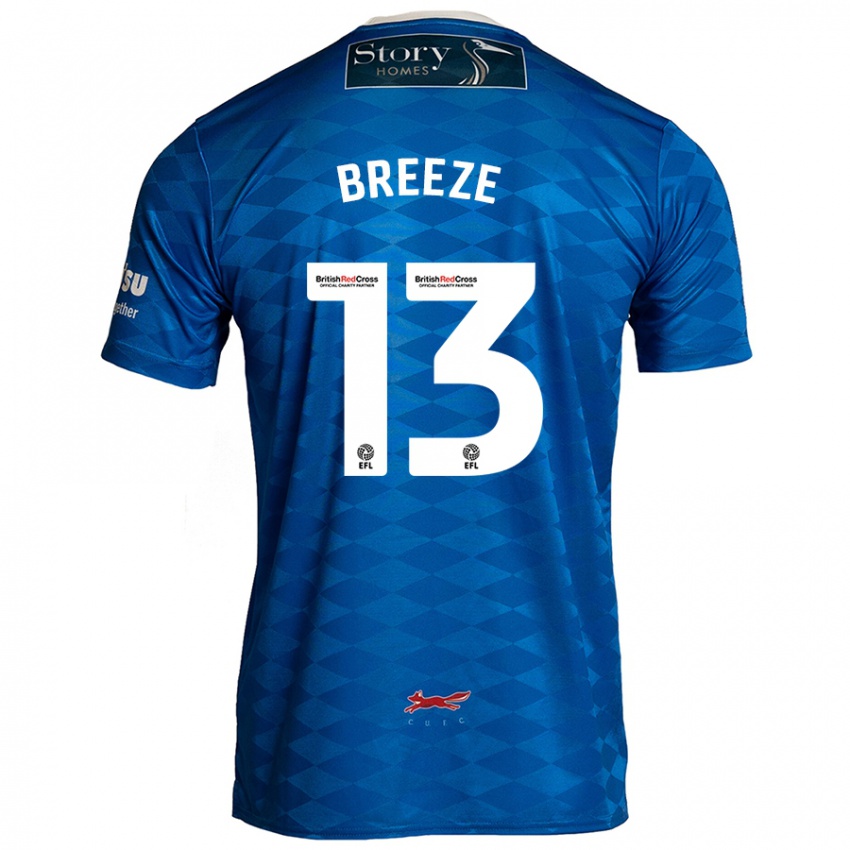 Kinder Gabriel Breeze #13 Blau Heimtrikot Trikot 2024/25 T-Shirt