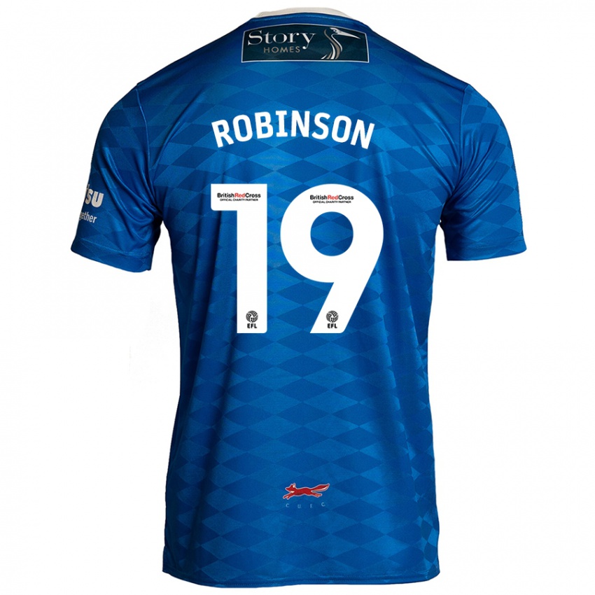 Kinder Jack Robinson #19 Blau Heimtrikot Trikot 2024/25 T-Shirt