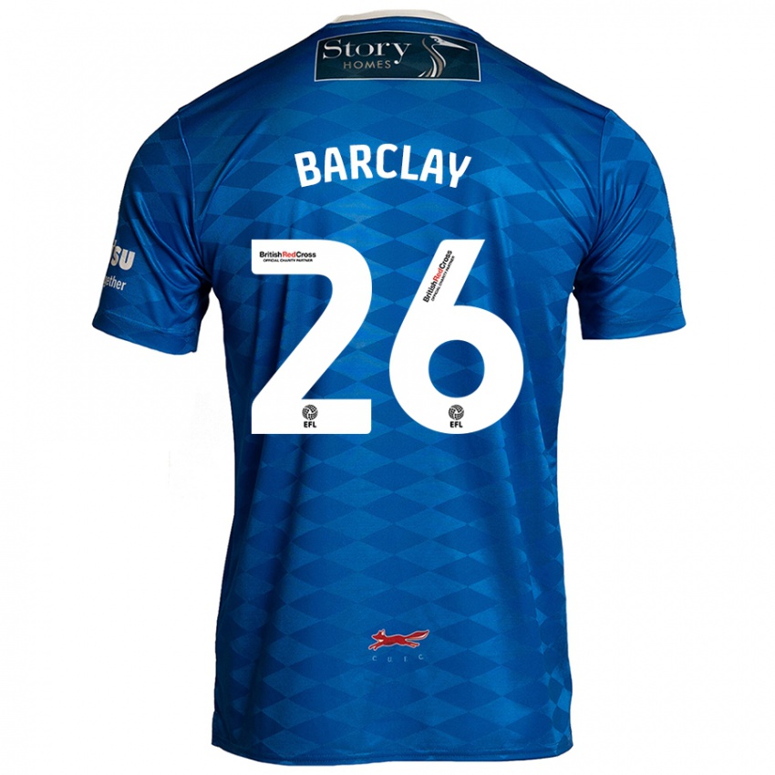 Kinder Ben Barclay #26 Blau Heimtrikot Trikot 2024/25 T-Shirt