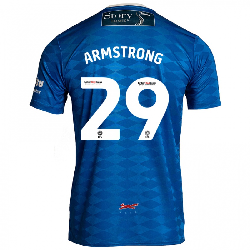 Kinder Luke Armstrong #29 Blau Heimtrikot Trikot 2024/25 T-Shirt