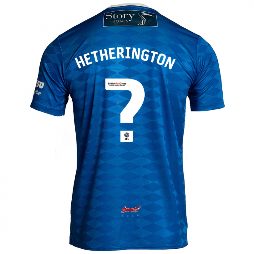 Kinder Sam Hetherington #0 Blau Heimtrikot Trikot 2024/25 T-Shirt