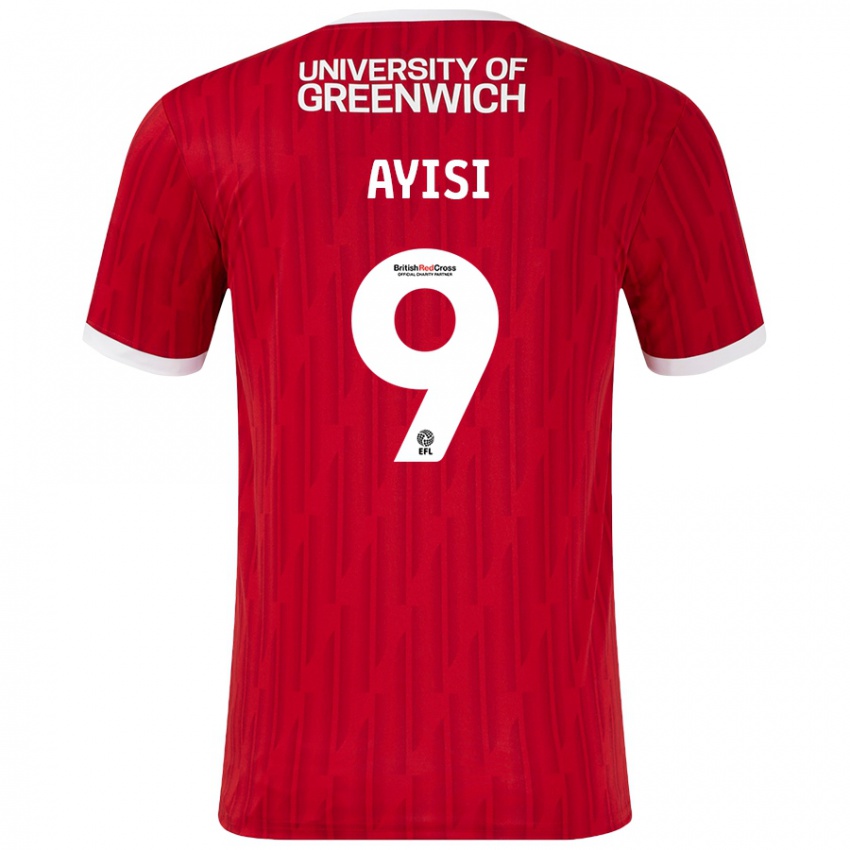 Kinder Freda Ayisi #9 Rot Weiß Heimtrikot Trikot 2024/25 T-Shirt