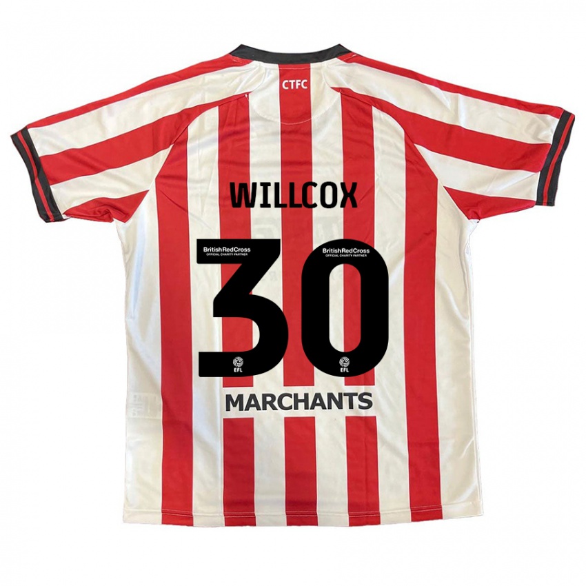 Kinder Freddy Willcox #30 Rot Weiß Heimtrikot Trikot 2024/25 T-Shirt