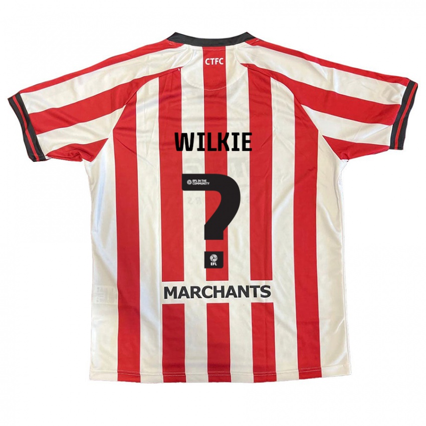 Kinder Alex Wilkie #0 Rot Weiß Heimtrikot Trikot 2024/25 T-Shirt