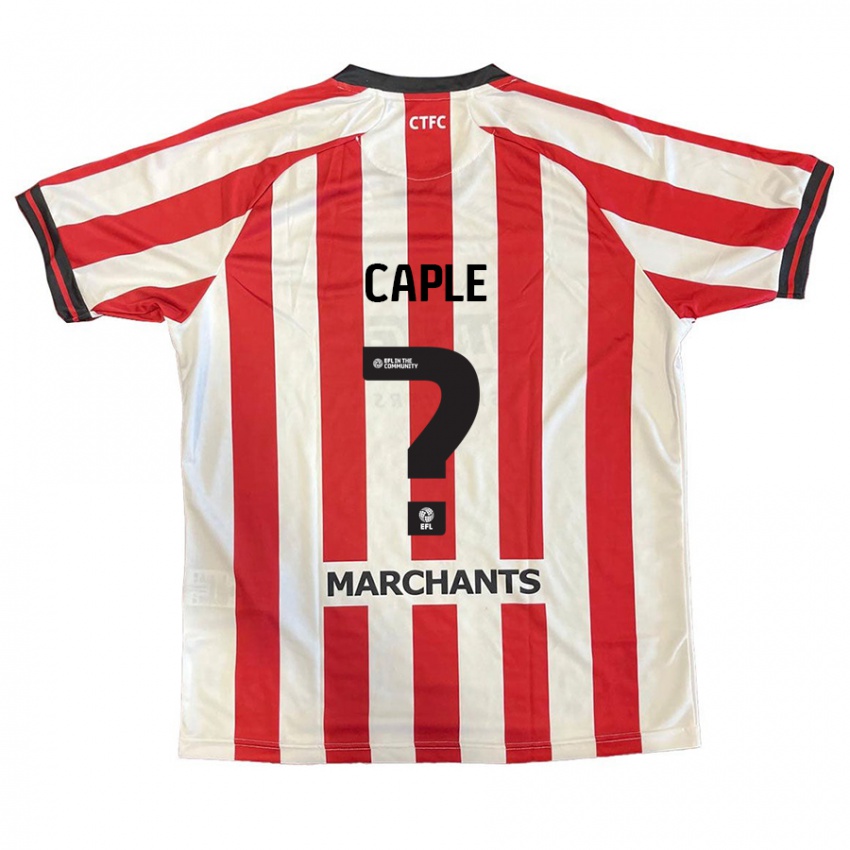 Kinder Charlie Caple #0 Rot Weiß Heimtrikot Trikot 2024/25 T-Shirt