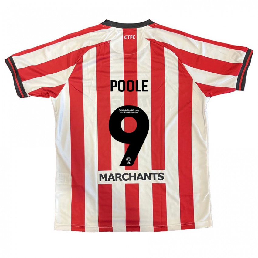 Kinder Phoebie Poole #9 Rot Weiß Heimtrikot Trikot 2024/25 T-Shirt