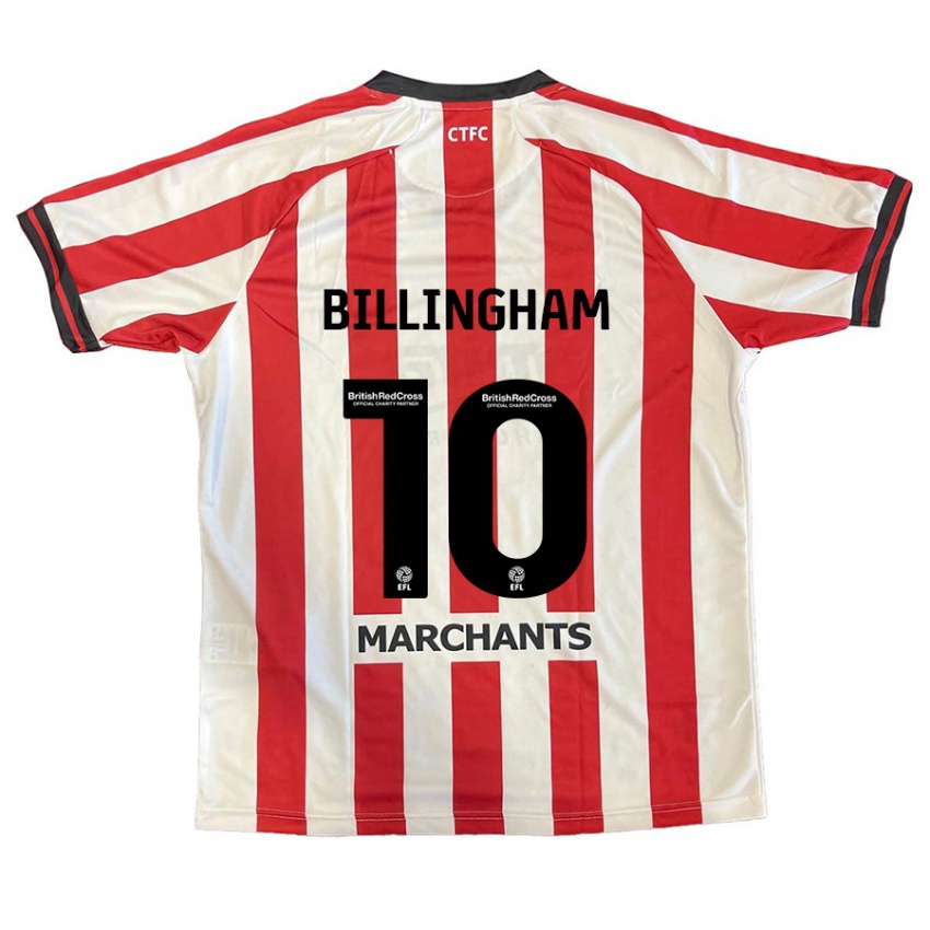 Kinder Lily Billingham #10 Rot Weiß Heimtrikot Trikot 2024/25 T-Shirt