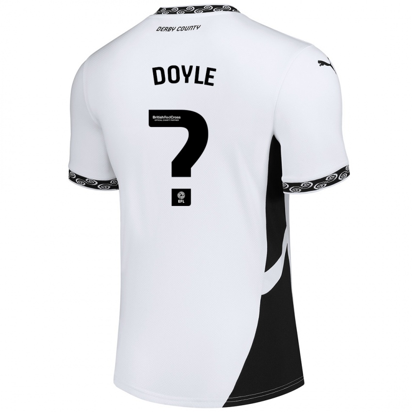 Kinder Aj Doyle #0 Weiß Schwarz Heimtrikot Trikot 2024/25 T-Shirt