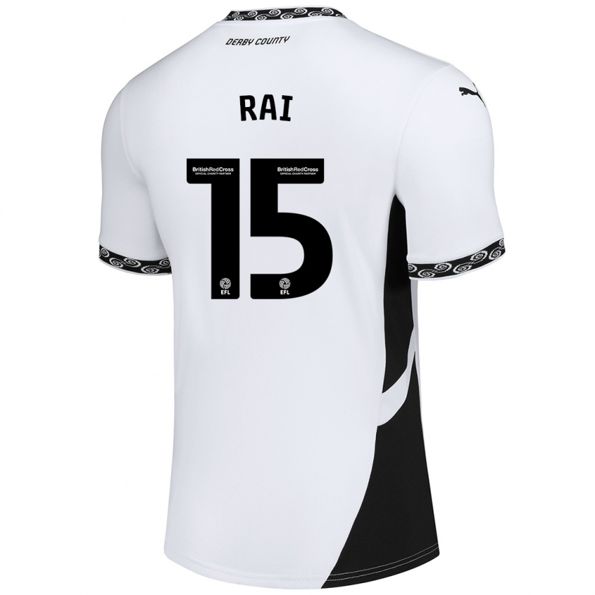 Kinder Kira Rai #15 Weiß Schwarz Heimtrikot Trikot 2024/25 T-Shirt