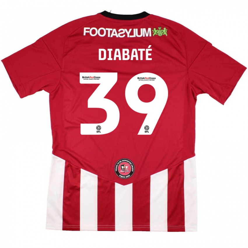 Kinder Cheick Diabaté #39 Rot Weiß Heimtrikot Trikot 2024/25 T-Shirt