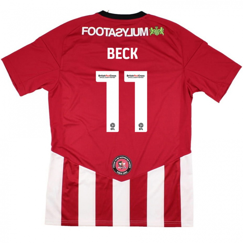 Kinder Steph Beck #11 Rot Weiß Heimtrikot Trikot 2024/25 T-Shirt