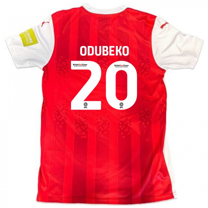 Kinder Mipo Odubeko #20 Rot Weiß Heimtrikot Trikot 2024/25 T-Shirt