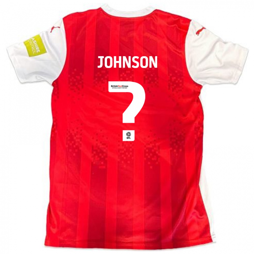 Kinder Will Johnson #0 Rot Weiß Heimtrikot Trikot 2024/25 T-Shirt