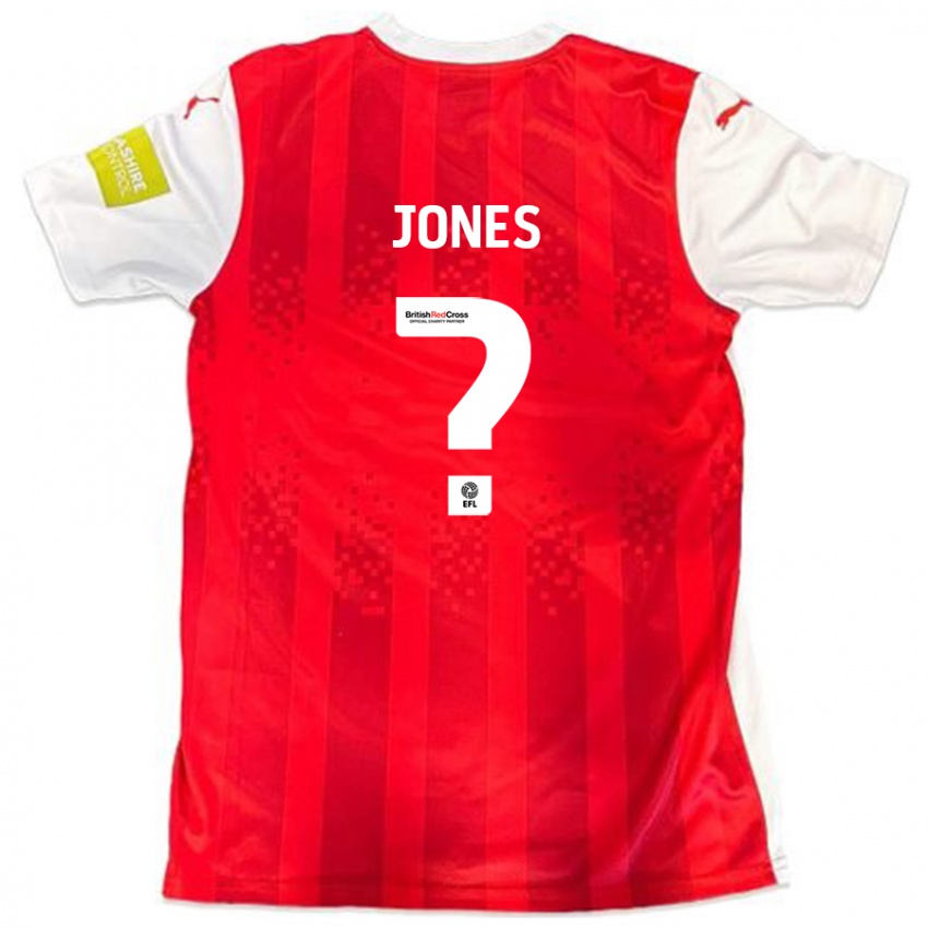 Kinder Billy Jones #0 Rot Weiß Heimtrikot Trikot 2024/25 T-Shirt